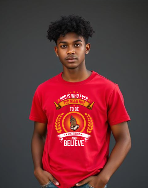 God Is Who Ever You Need Him To Be Short Sleeve T